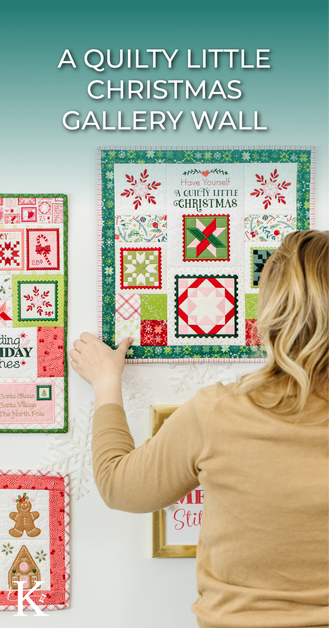 A Quilty Little Christmas Gallery Wall