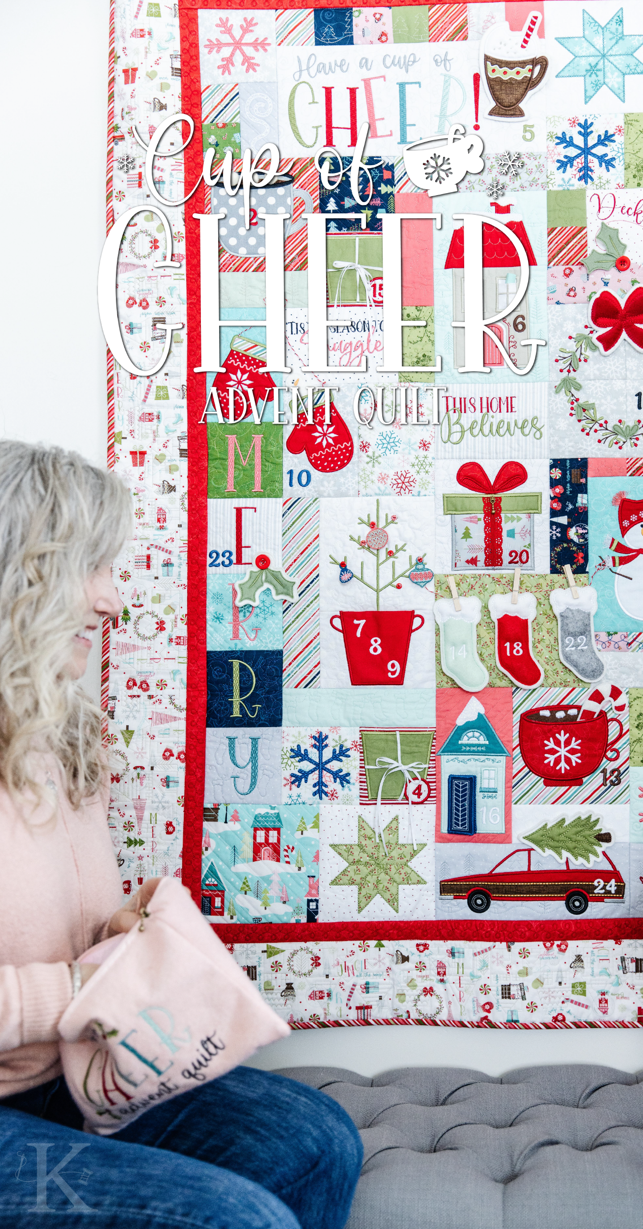 Create Family Memories With Kimberbell's Cup of Cheer Advent Quilt!