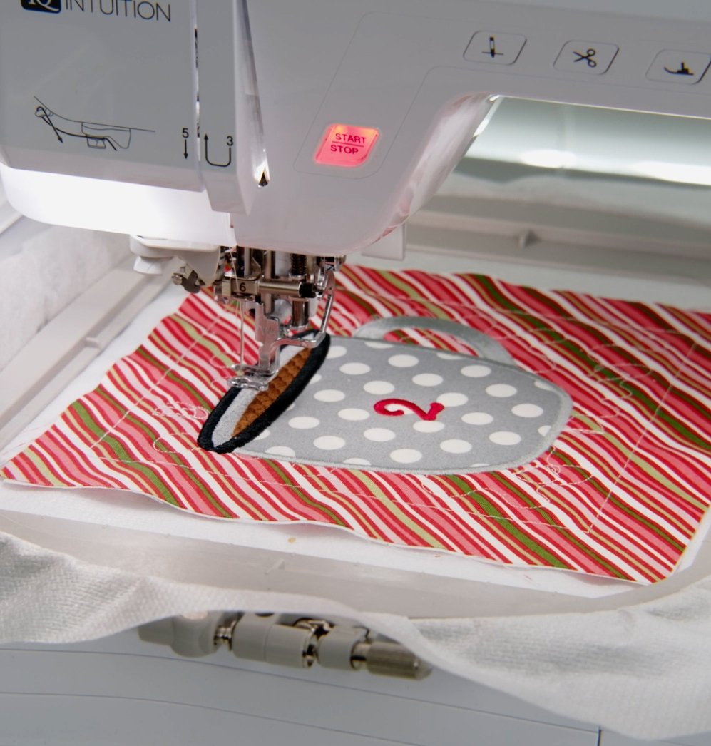 How to Add Hook & Loop Dots to Machine Embroidery Projects