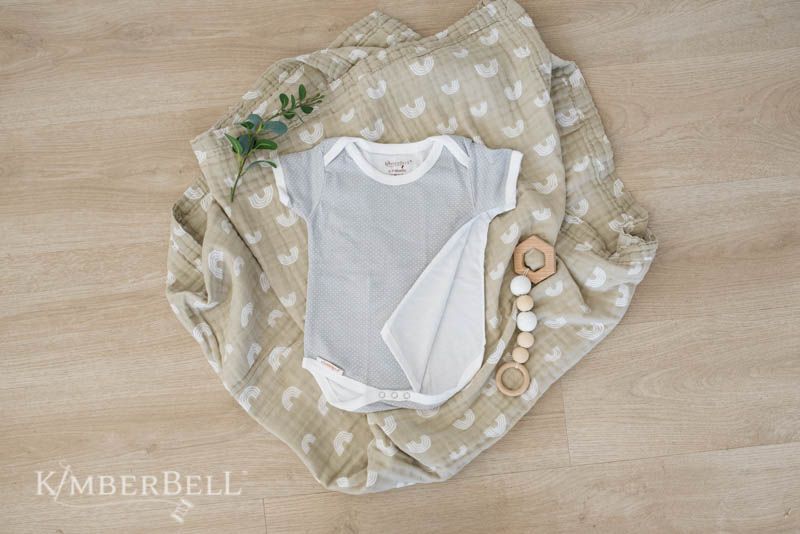 Baby bodysuits for sewing, machine embroidery, and iron-on transfers