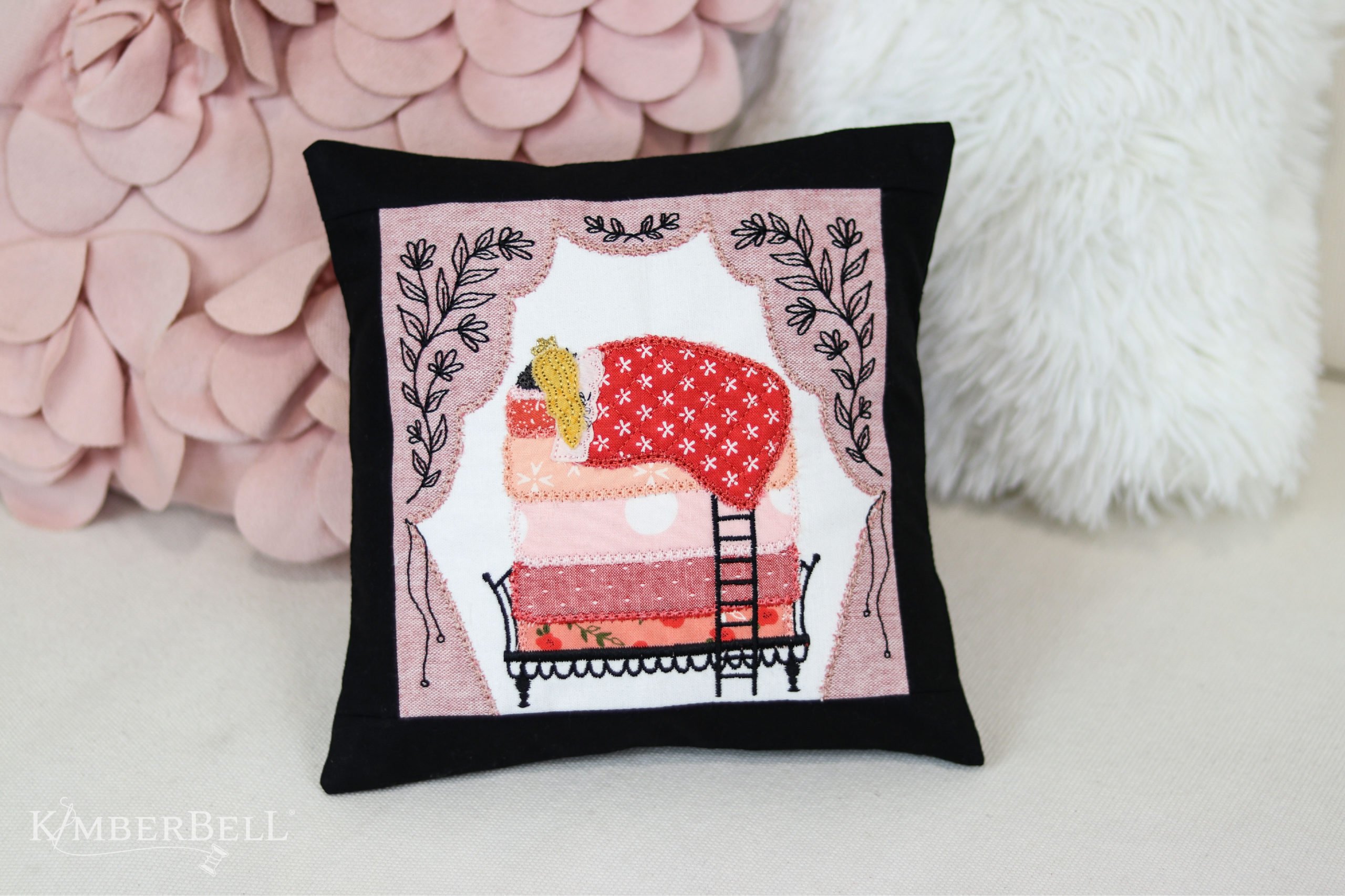Baby nursery decor for sewing and machine embroidery Enchanted Land of Nod pillow