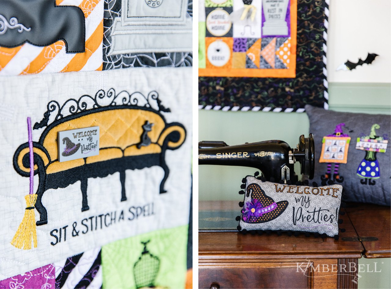 to the Candy Corn Quilt Shoppe, Kimberbell's New Halloween