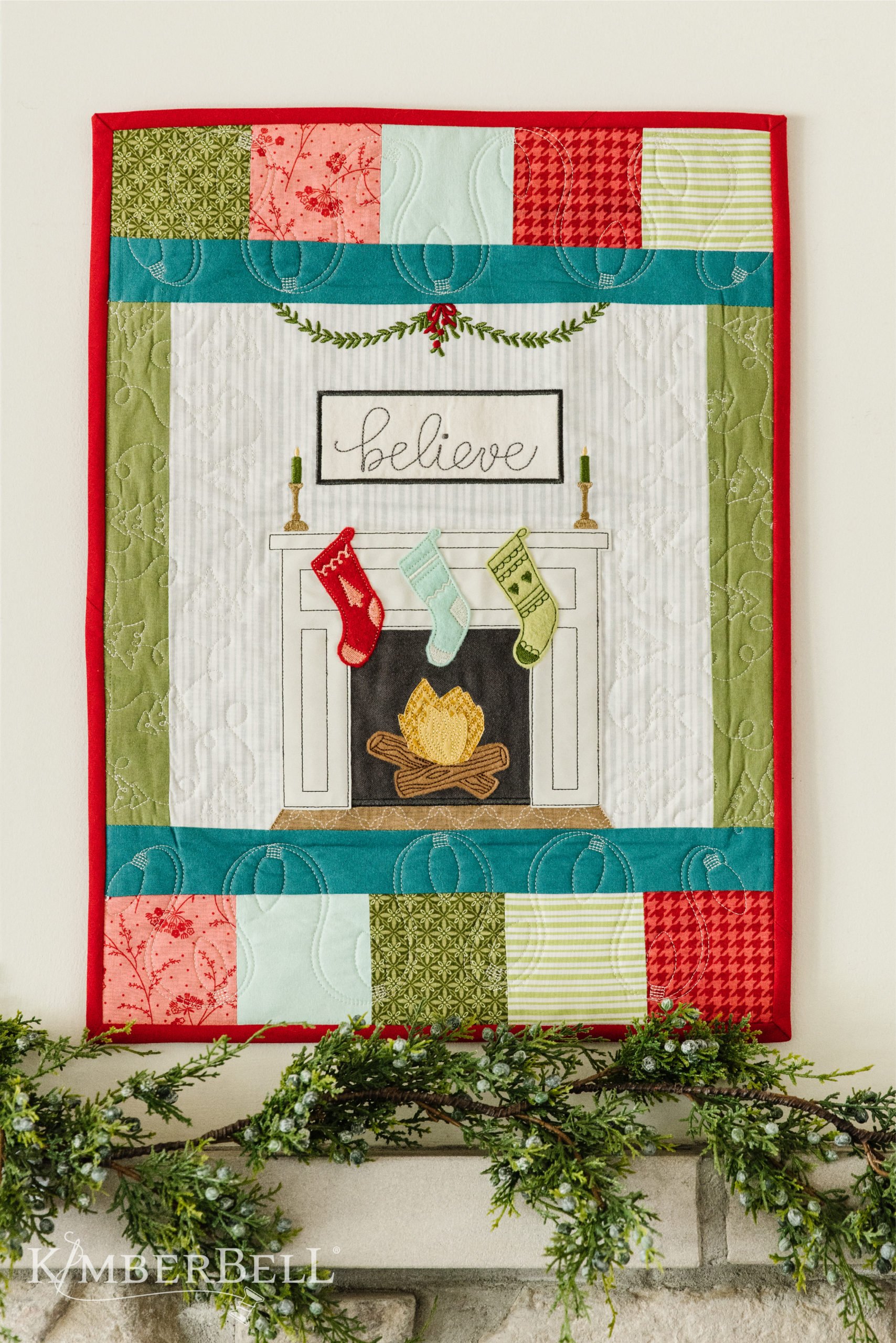 Kimberbell Curated Home for the Holidays designs for machine embroidery