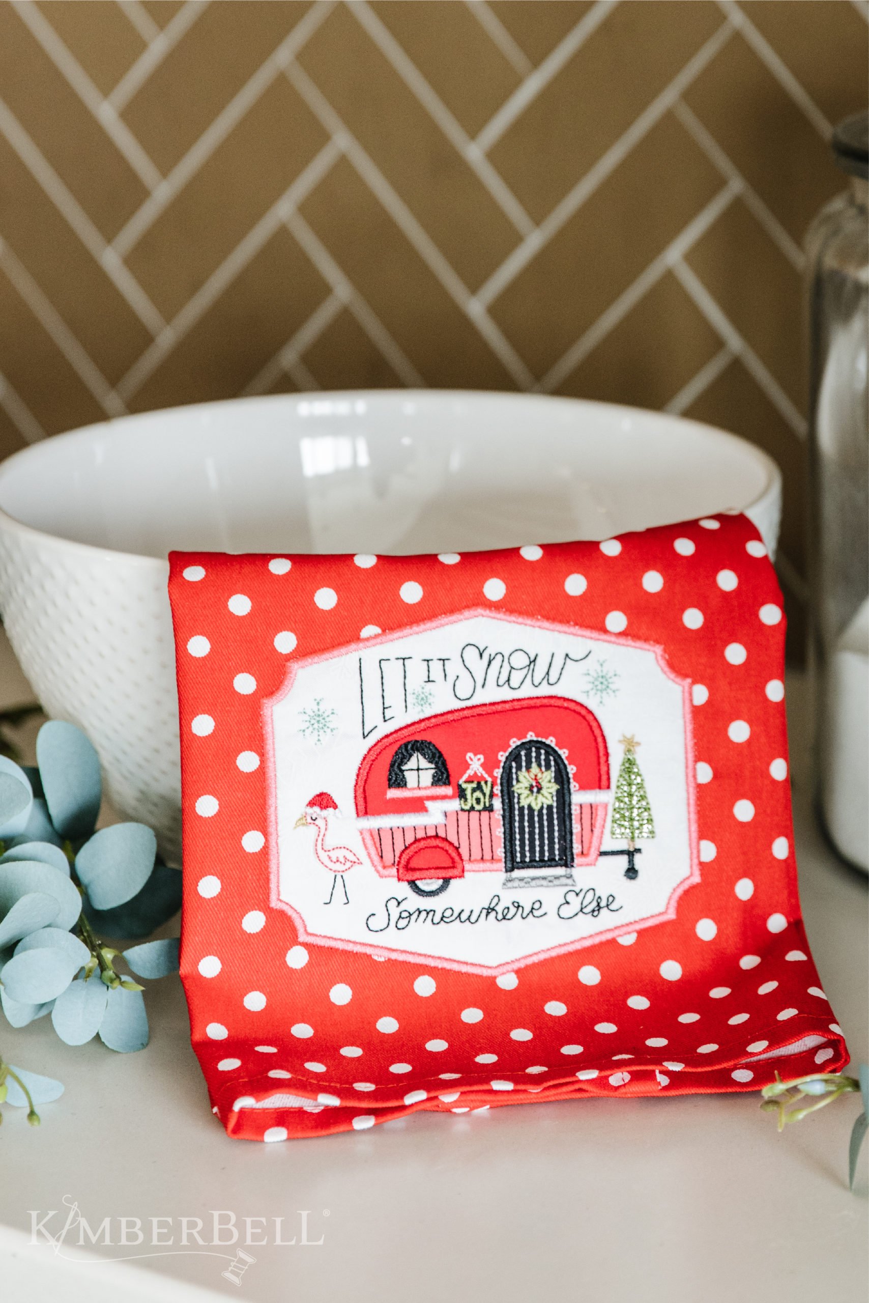 Kimberbell Curated Home for the Holidays designs for machine embroidery