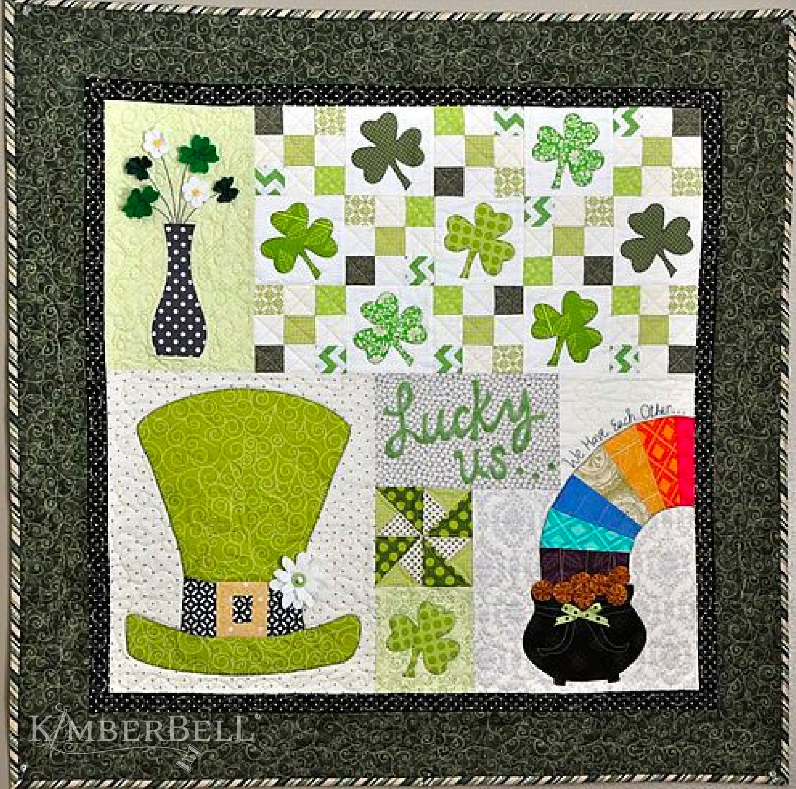 Lucky Us Pillow For Machine Embroidery Now Available From The Kimberbell Vault 