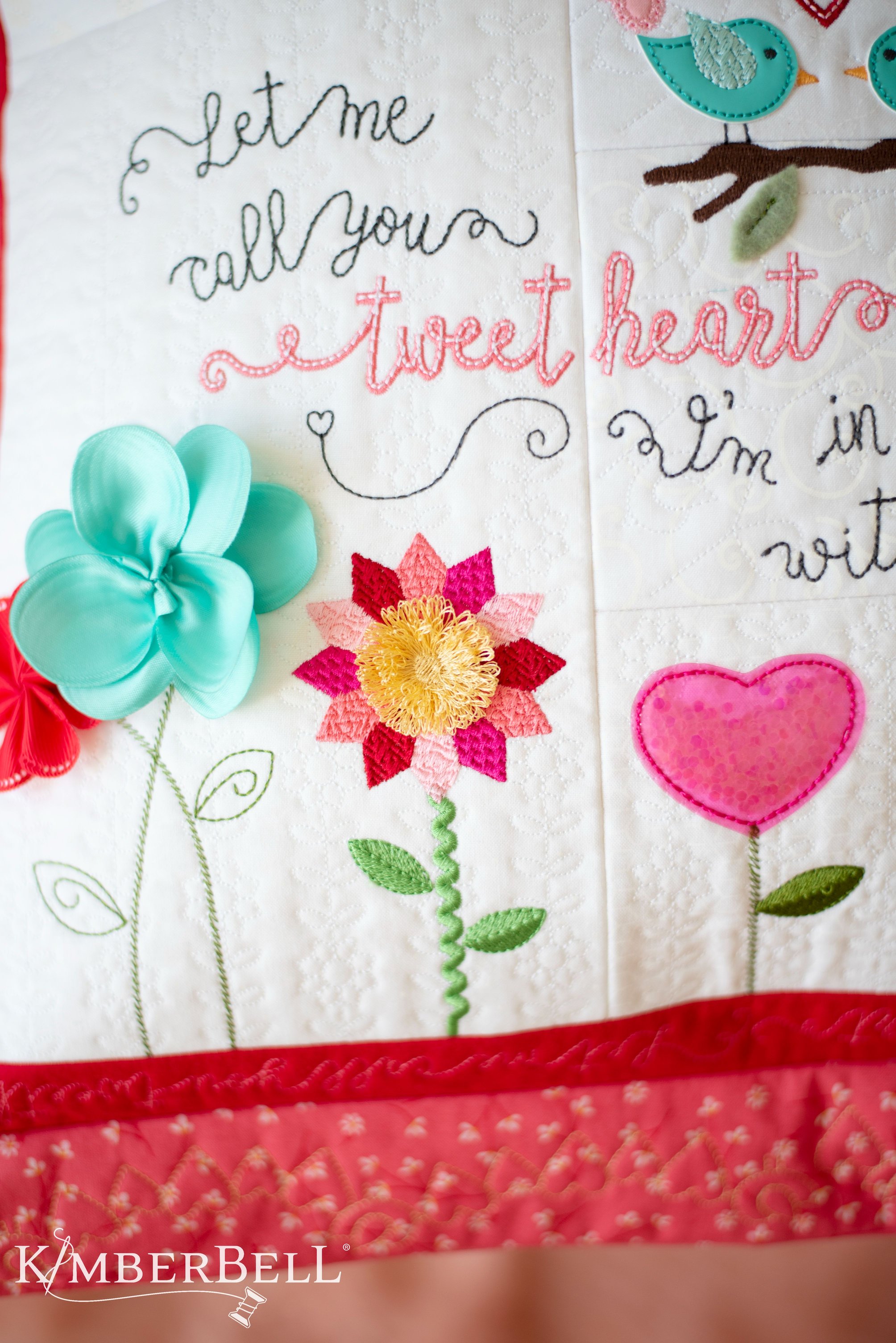 Fall in Love with Kimberbell #39 s Let Me Call You Tweetheart Pillow