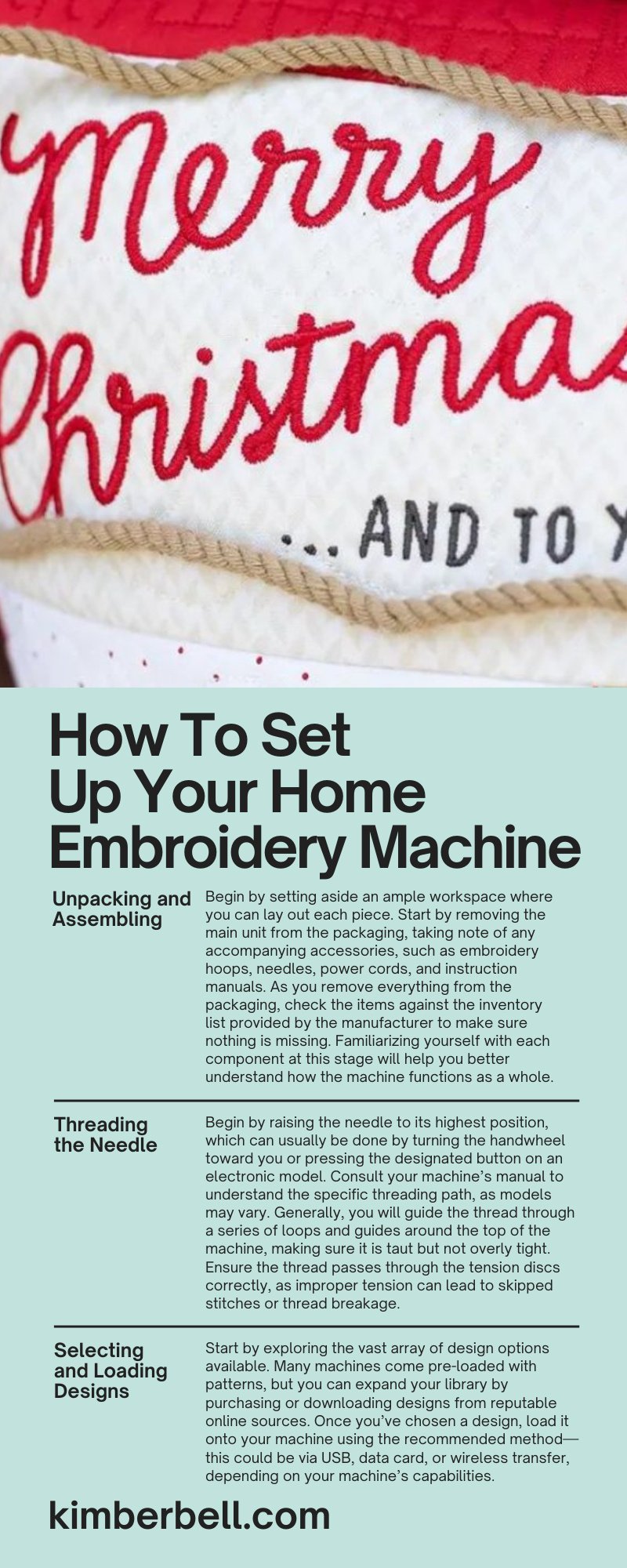 How To Set Up Your Home Embroidery Machine