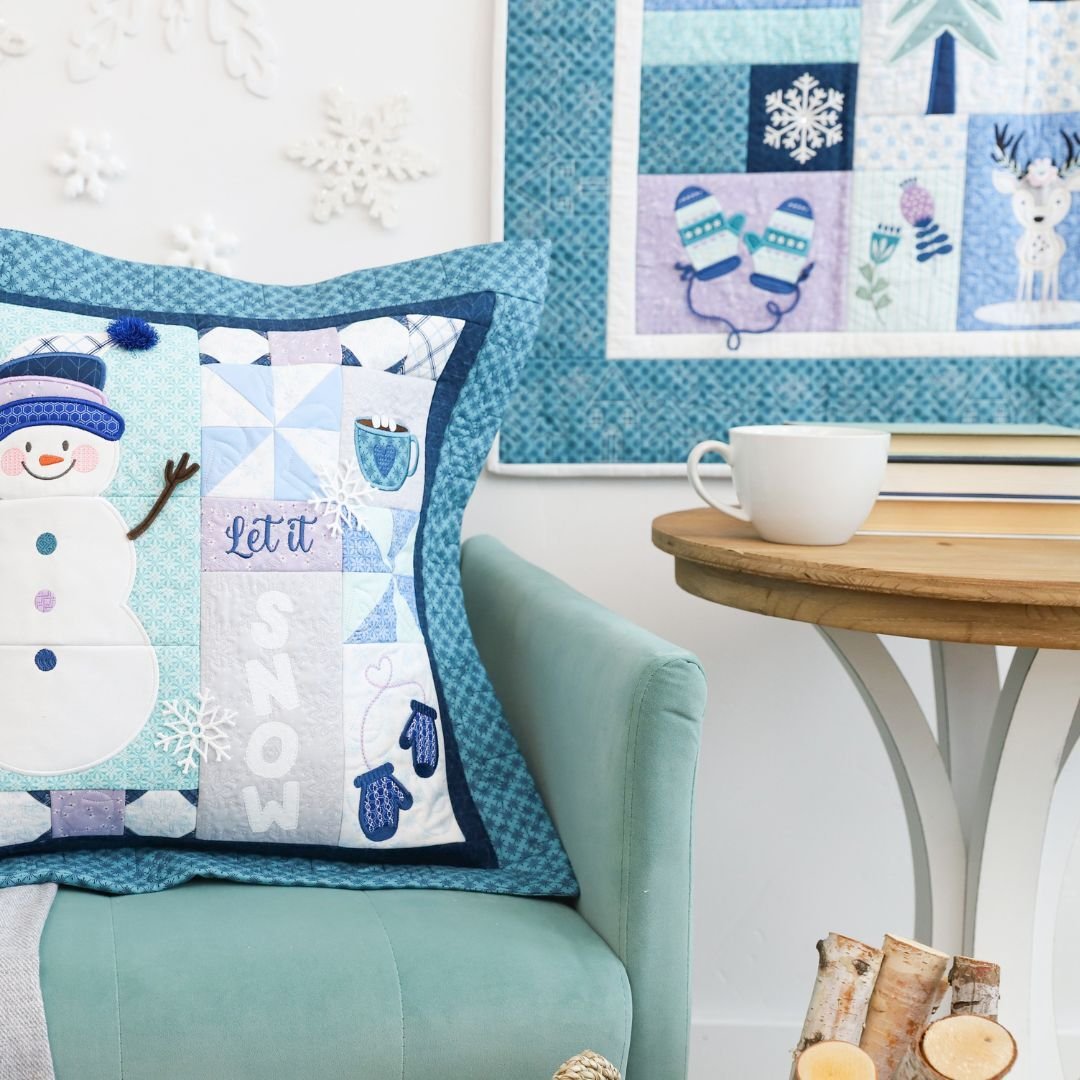 Let it Snow Pillow and Quilt