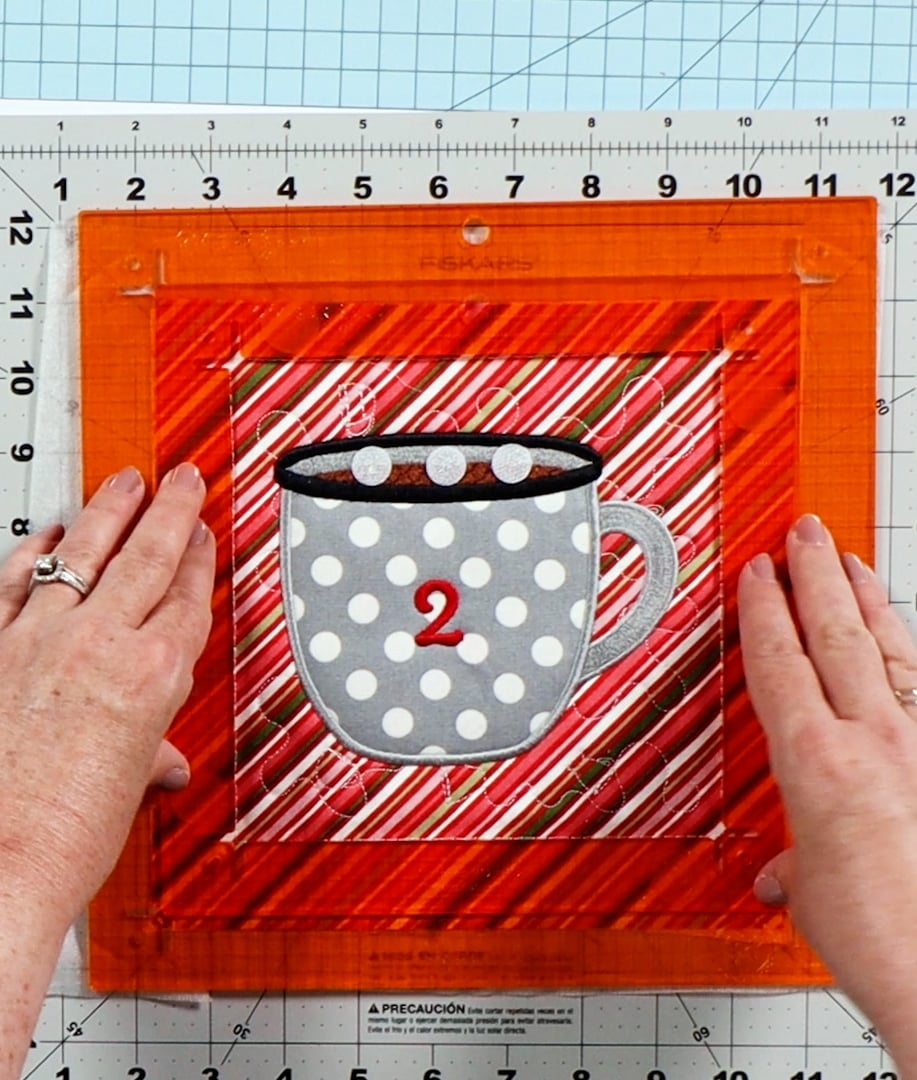 How to Add Hook & Loop Dots to Machine Embroidery Projects