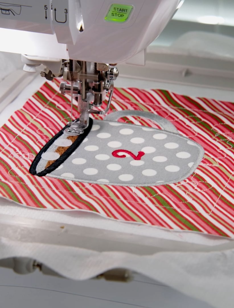 How to Add Hook & Loop Dots to Machine Embroidery Projects