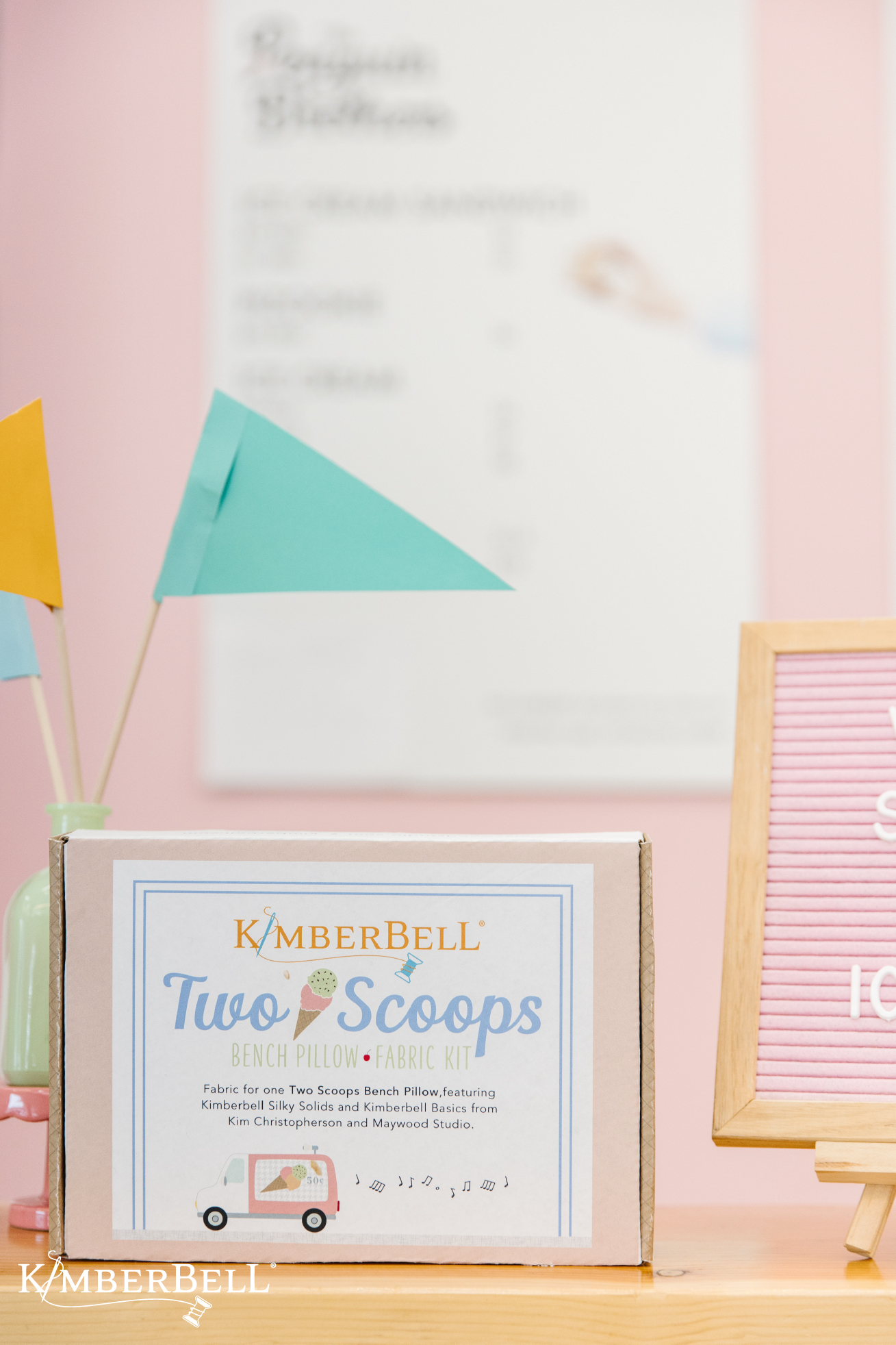 The Magic and Memories of Kimberbell's Two Scoops Bench Pillow for