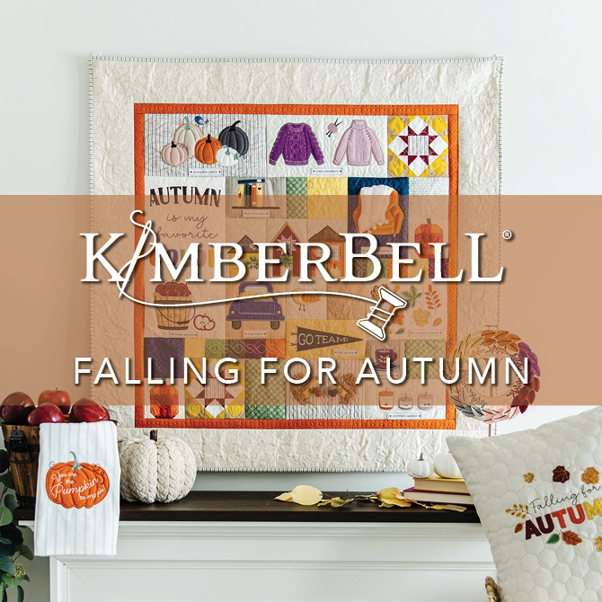 Kimberbell - Falling for Autumn Quilt - Machine Embroidery CD