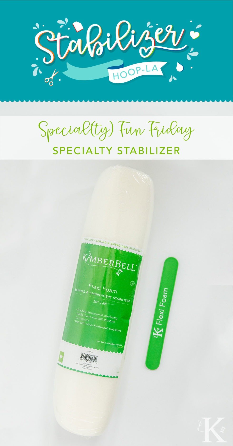 Kimberbell Stabilizer Hoop-La: It's Tear-Away Tuesday, With All You Need to  Know About Machine Embroidery Tear-Away Stabilizer!