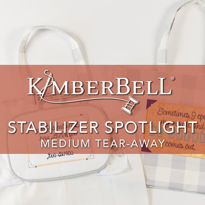 Kimberbell Embroidery Stabilizer-Medium Tear-Away 12x10 40shts
