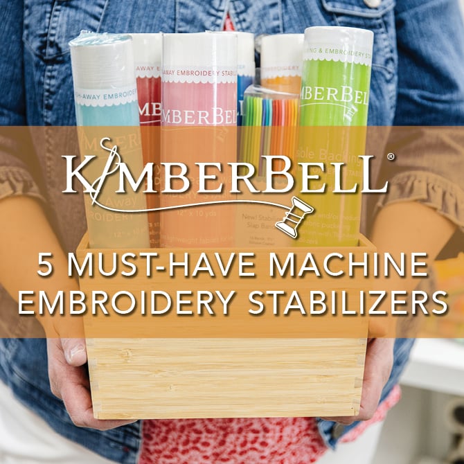 Kimberbell Stabilizer Hoop-La: It's Tear-Away Tuesday, With All You Need to  Know About Machine Embroidery Tear-Away Stabilizer!